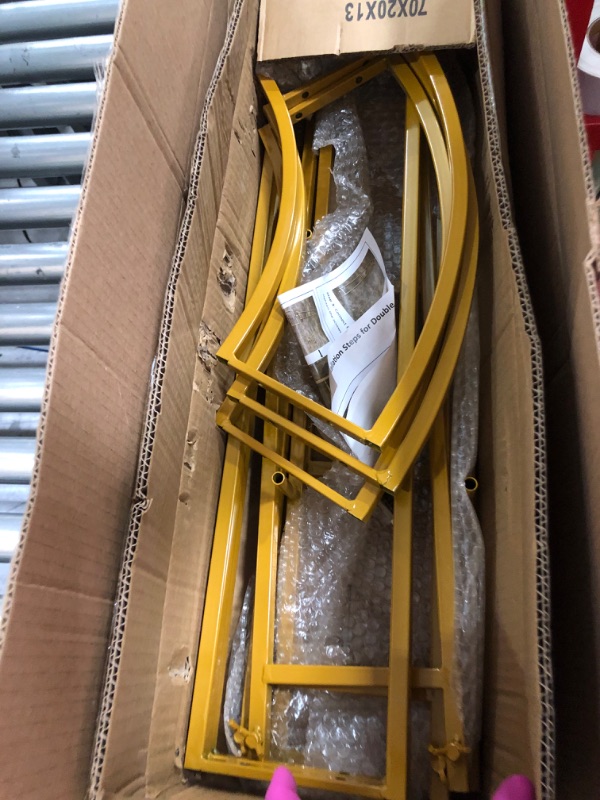 Photo 1 of ZpigToor Double Arch Backdrop Stand Metal Open Arch Backdrop Frame U Shaped Wedding Arches for Ceremony Baby Shower Garden Birthday Party Decoration (Gold, 6FT×3FT)