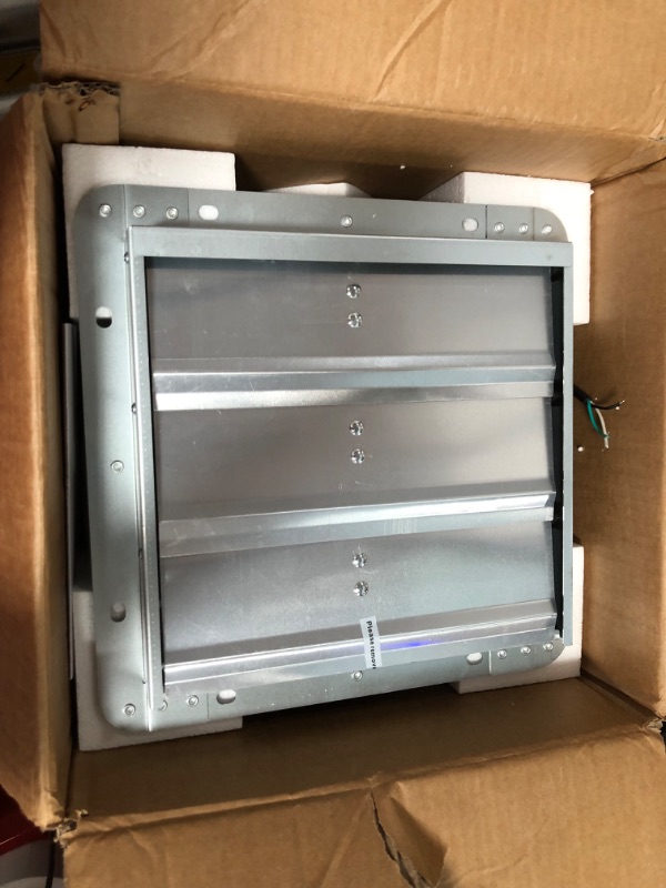 Photo 1 of 10 in. Shutter Exhaust Fan High-Speed 820 CFM Aluminum Wall Mount Attic Fan, Wall Fan with Ventilation and Cooling


