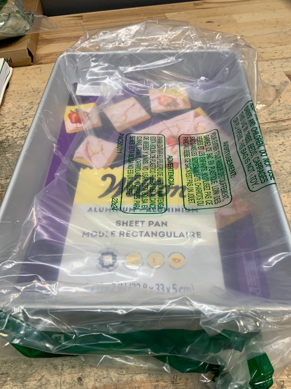 Photo 1 of Wilton Aluminum 9x13 Inch Rectangular Sheet Pan, Made With Natural Anodized Aluminum, Made Without PFAS, Bakeware Optimal For Even Heating