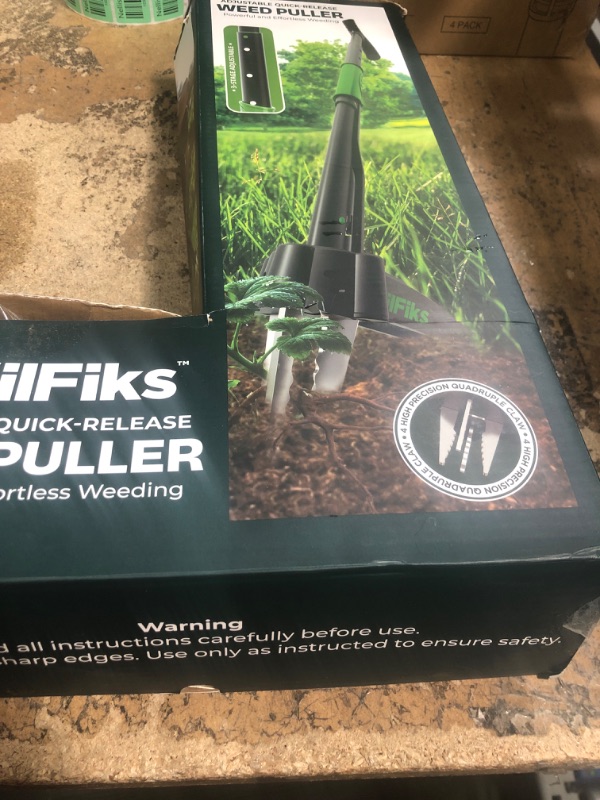 Photo 1 of **** PARTS ONLY ***Puller Tool with Long Adjustable Handle (36", 40", & 45"), Quick-Release Weed Ejector Mechanism, Lightweight Aluminum Stand-Up Heavy Duty Weed Remover, 4-Claw Head & Foot Pedal for Easy Weeding