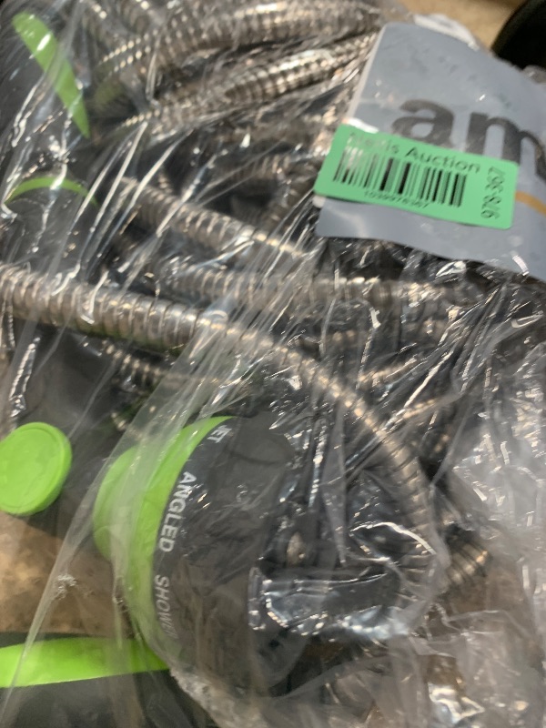 Photo 1 of 360 GADGET Garden Hose - Water Hose 50 FT with Swivel Handle & 8 Function Nozzle, Flexible, Heavy Duty, No Kink, Lightweight Metal Hose for Outdoor, Yard, 304 Stainless Steel