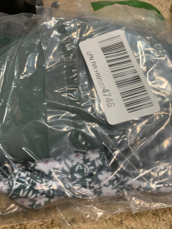 Photo 1 of Queenstyle Girls Swimsuit Size 10 12 Tankini Set Kids Bathing Suits Green Floral Two Piece Girls' Swimwear Size 10-12 Adjustable Spaghetti Straps