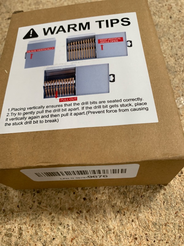 Photo 1 of MACXCOIP Cobalt Number Size Drill Bit Set, 60Pcs M35 High Speed Steel Jobber Length Drill Bit Kit for Hardened Metal, Stainless Steel, Cast Iron, Wood and Plastic, with Index Storage Case, #1-60