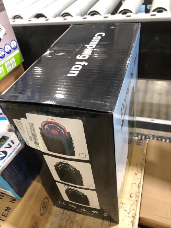 Photo 1 of ElectricWise Portable Misting Fan,4 LED Lights&Stepless Speed Control & 4 Outlet Cooling Spray with 6L Bucket,Timer Function,Portable Handle,20000mAh Camping Fan for Patios/Fishing/Travel/Office Desk