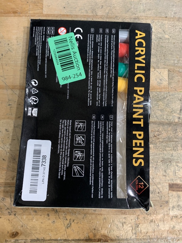 Photo 1 of **** only 4 c******JR.WHITE Acrylic Paint Pens Paint Markers for Rock Painting, Canvas, Wood, Glass, Fabric, Metal, Plastic, Arts Crafts Easter Eggs, Pumpkin, Scrapbooking Supplies