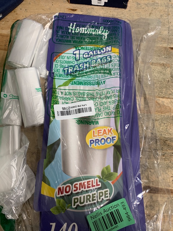 Photo 1 of 1 Gallon 140 pcs (0.8-1 Gal) Small Clear Trash Bags, Strong 0.8 Gallon 1 Gallon 1.2 Gallon Garbage Bags, Bathroom Trash Can Bin Liners,Mini Bags Waste Basket Liner,Fit 3,4.5 Liter, 0.8-1.2 Gal?1C140)