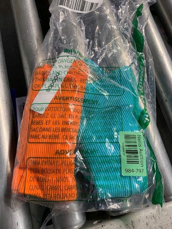 Photo 1 of ***(MISSING 1)***ODODOS Women's Crop 3-Pack Seamless Rib-Knit Camisole Crop Tank Tops, Aqua+Orange+Cyan Blue, X-Large/XX-Large