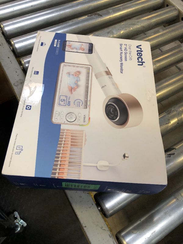 Photo 1 of VTech V-Care VC2105 1080p FHD Over-The Crib Mount Smart Baby Monitor 5” 720p LCD Screen,Table Stand,Remote Access,Versatile Placement,Intelligence Detection, Sleep Analysis,18hrs Recording,with WiFi