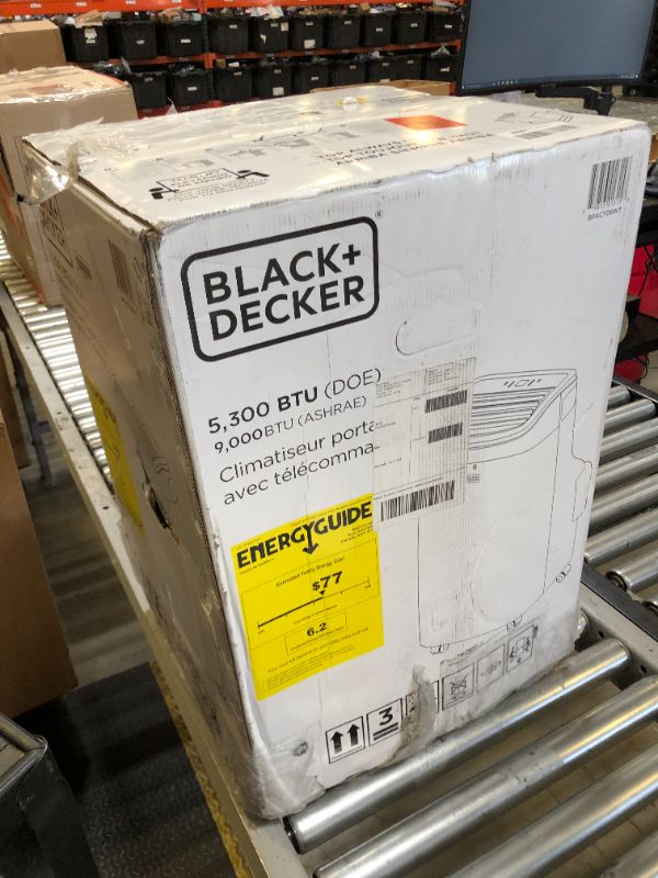 Photo 1 of BLACK+DECKER 8,000 BTU Portable Air Conditioner for Rooms up to 350 Sq. with Remote Control, White