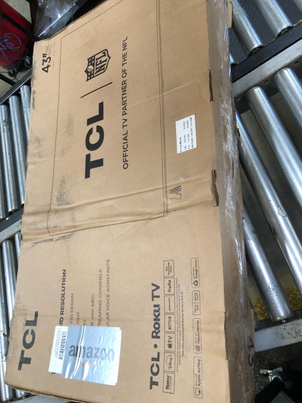 Photo 1 of TCL 43-Inch Class S3 1080p LED Smart TV with Roku TV (43S350R, 2023 Model), Compatible with Alexa, Google Assistant, and Apple HomeKit Compatibility, Streaming FHD Television