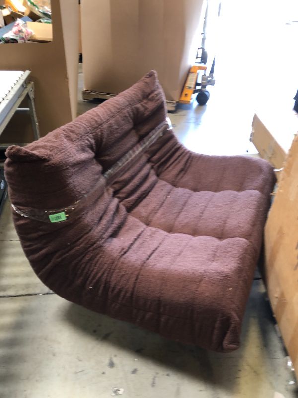 Photo 1 of Bean Bag Chairs for Adults, Memory Foam Couch Loveseat Sofa Chair, Soft Teddy Material Cozy Comfy Reading Nook Chairs, Floor Chair for Living Room Bedroom Office(Coffee)