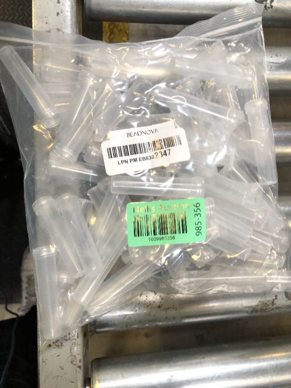Photo 1 of BEADNOVA Flower Water Tubes 2.8 Inch Plastic Water Tubes for Flowers Floral Vials with Caps for Decoration Arrangement (Clear, 60 Pcs)