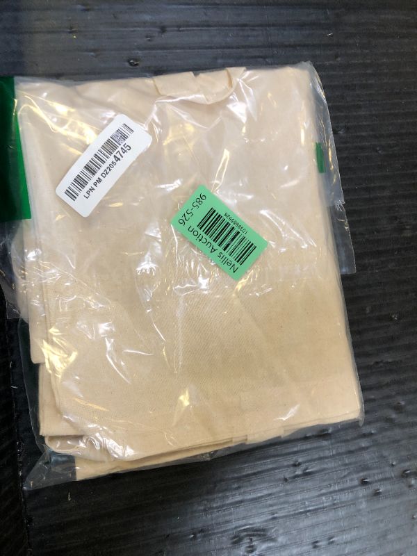 Photo 1 of NPBAG 2 | 5 | 15 | 25 | 50 Pack 15'' X 16'' Natural Cotton Tote Bags, Lightweight Blank Bulk Cloth bags with 1pc of PTFE Teflon Sheet (2-Pack)