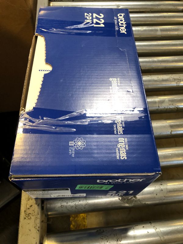 Photo 1 of Brother Genuine Standard-Yield Black Toner Cartridge Twin Pack TN221 2PK