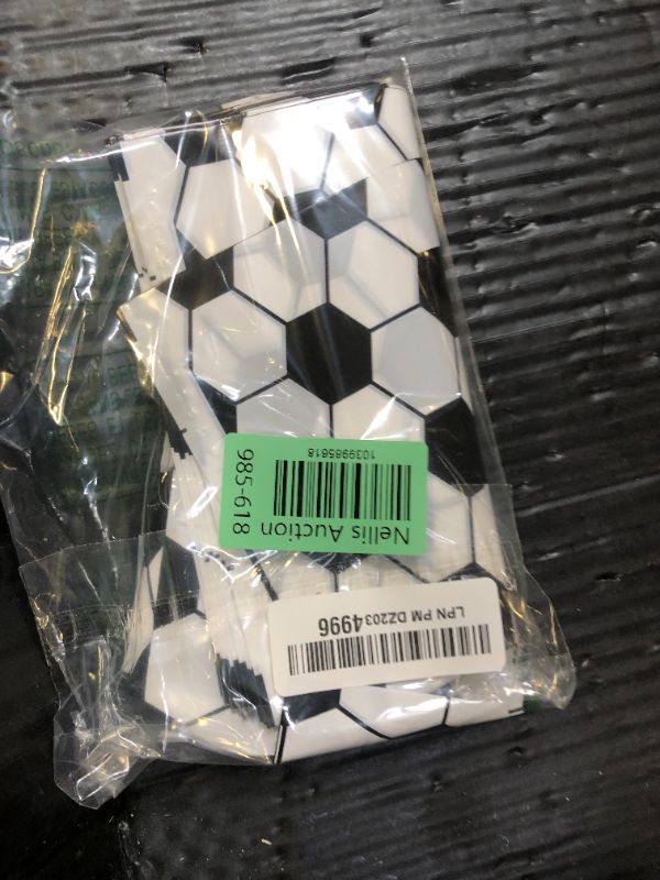 Photo 1 of 50pcs Soccer Gift Bags, Plastic Soccer Party Bags Sport Candy Goodie Snack Treat Bags Present Bag Football Pouch Party Theme Favor Decor Supplies for Kids Teens Games Sports Events Decorations