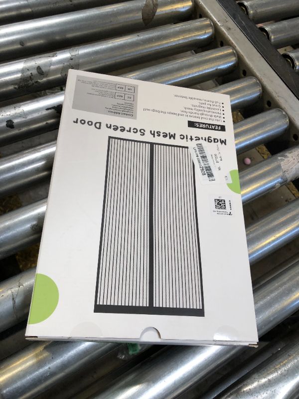 Photo 1 of BSHANO Magnetic Screen Door - Fit Door Size 32 x 80 Inch, Black Heavy Duty Mesh Curtain with Magnetic Closure, Bug Screen for Doorway, Pet Friendly Temporary Patio Door Screen (Screen Size 34"x81")