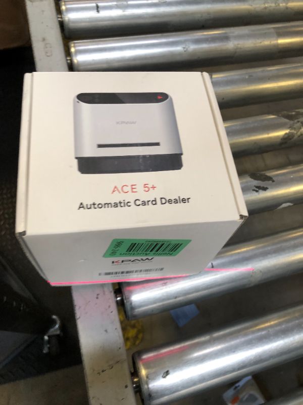 Photo 1 of KPAW Automatic Card Dealer Machine Rotating 360 for Playing Cards 2/1/4 Decks USB Rechargeable Card Dealing Machine,Connect 4 Wireless Remotes for Texas Holdem Uno Card Game (White, 4 Deck)