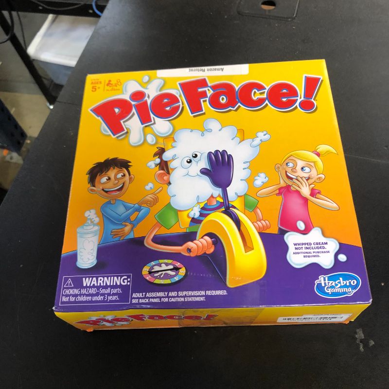 Photo 1 of Hasbro Gaming Pie Face Game | Whipped Cream Family Board Game for Kids | Ages 5 and Up | for 2 or More Players | Funny Preschool Games | Kids Gifts