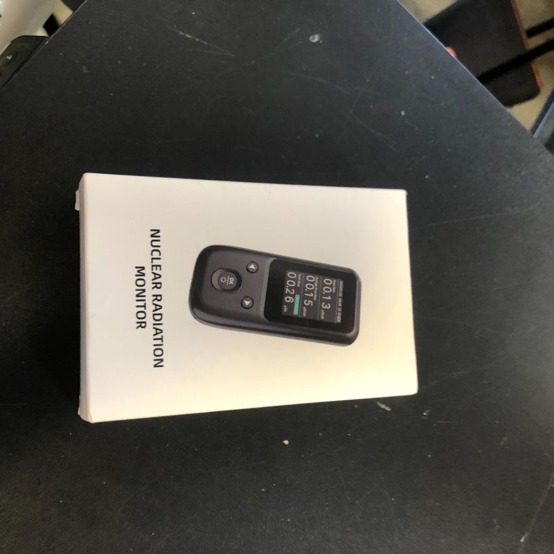 Photo 1 of LifeBasis Geiger Counter Nuclear Radiation Detector, Radiation Dosimeter with TFT Display and Smart Alert Rechargeable Beta Gamma X-ray Radiation Monitor (with Lanyard and Bracket) - White