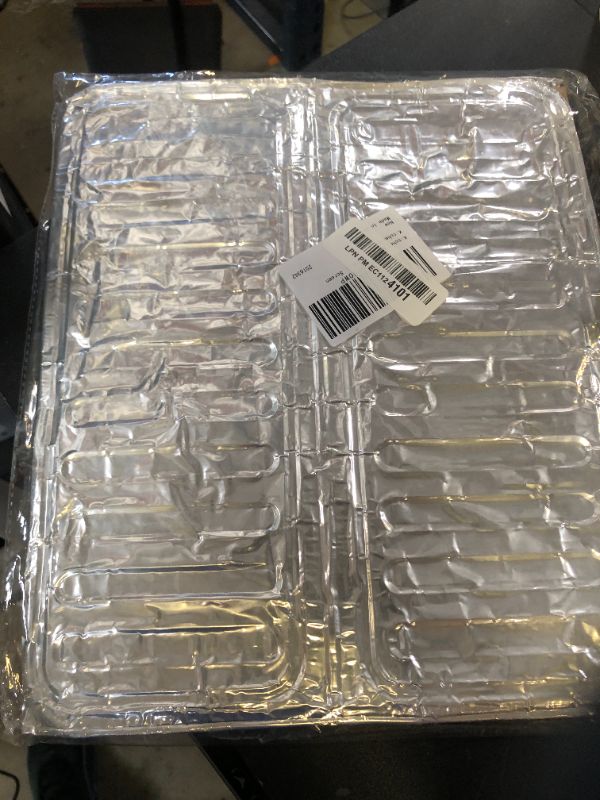 Photo 1 of 3 Sided Splatter Guard for Stove Top, Foldable Stainless Steel Oil Splatter Screens for Frying, Oil Splash Insulation Board, Nonstick Stove Splash Guard for Cooking, 32.4 X 12.8 Inches