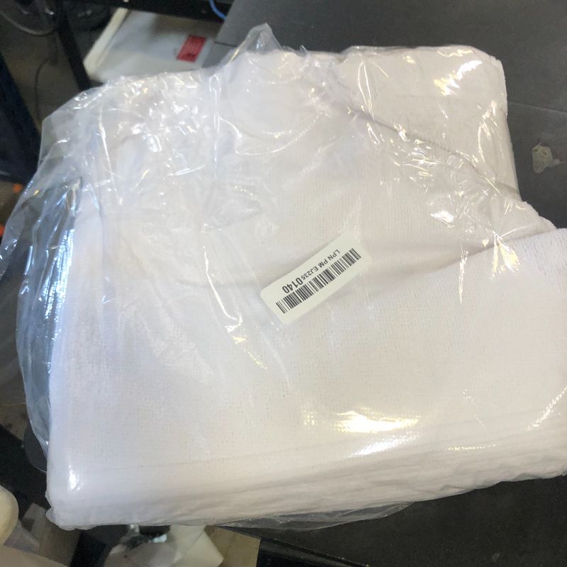 Photo 1 of HOMERHYME White Microfiber Cleaning Cloths, 100 Pack Shop Towels Rags, Bulk Absorbent Lint-Free Detailing Cleaning Rags Microfiber Towels for Car Mechanic Automotive Garage Housekeeping, 11.5"*11.5"