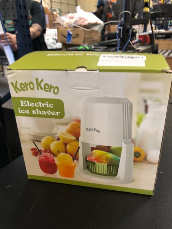 Photo 1 of Kero Kero Snow Cone Machine - Shaved Ice Machine with 2 Ice Molds & Adjustable Blades - Ice Shaver for Fluffy or Crunchy Texture, Shaved Ice for Snow Cones, Slushies, Portable & Easy to Use.Green