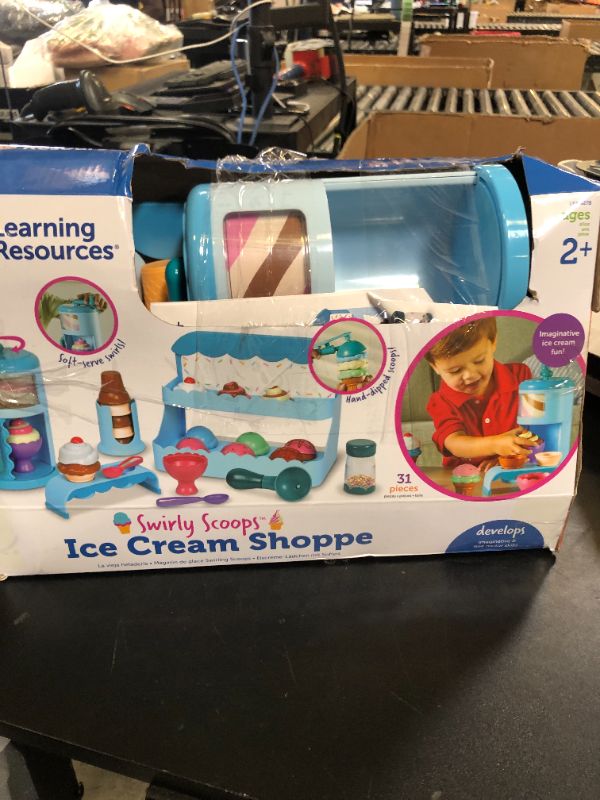 Photo 1 of Learning Resources Swirly Scoops Ice Cream Shoppe, Ice Scoop, Swirl Ice Cream Machine, Play Cones, Play Food, Toddler Food, Toddler Learning, Pretend Play, Preschool Toys, Pretend Kitchen Playset