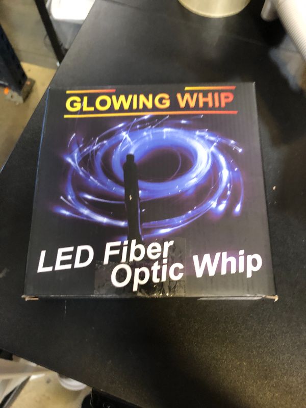 Photo 1 of SZYICONG 6ft LED Fiber Optic Whip Dance, USB Rechargeable, 7 Colors, 4 Modes, Rainbow Bright Lights Effect, Great for Rave Party, Music Festival, Stage Show, Carnival Activities