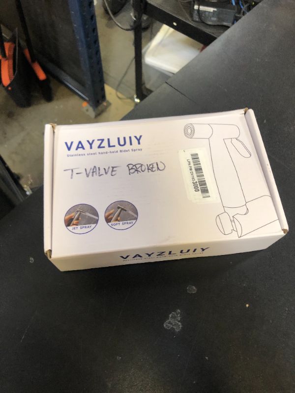Photo 1 of Vayzluiy Handheld Toilet Bidet Sprayer for Toilet-Adjustable Water Pressure Control with Bidet Hose for Feminine Wash, Stainless Steel Brushed Nickel Cloth Diaper for Baby Wash (Matte Black, 1)