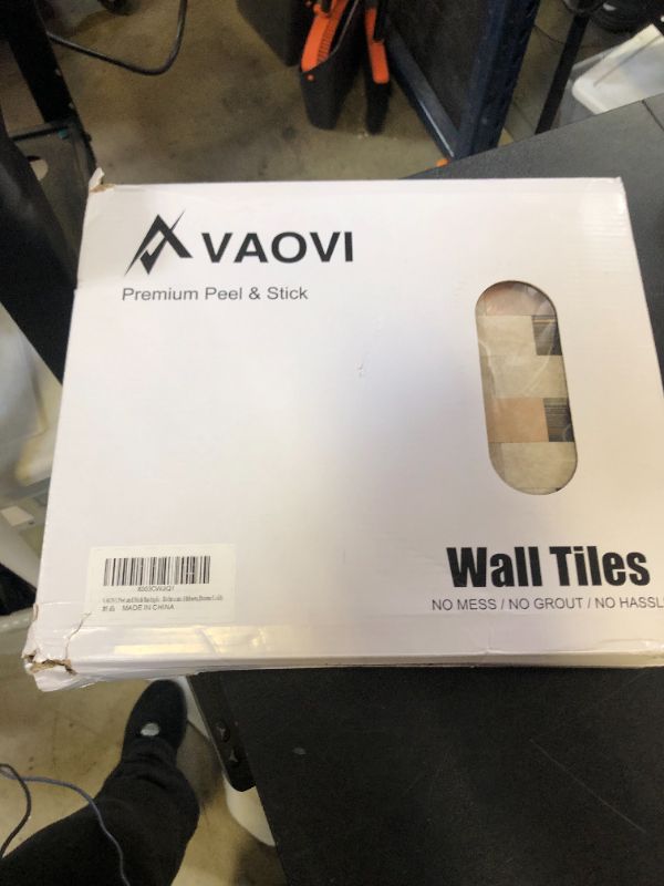 Photo 1 of VAOVI Peel and Stick Backsplash Tile for Kitchen Subway Self Adhesive Bathroom Wall Stickers(10sheets,Brown Gold)