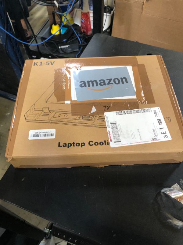 Photo 1 of KeiBn Gaming Laptop Cooling Pad, Laptop Cooler with 5.5inch Cooling Fan, Rapid Cooling Fan Laptop 15.6-19.3inch, Infinitely Variable Speed, 7 Height Stands, 2 USB Ports-K1 5V