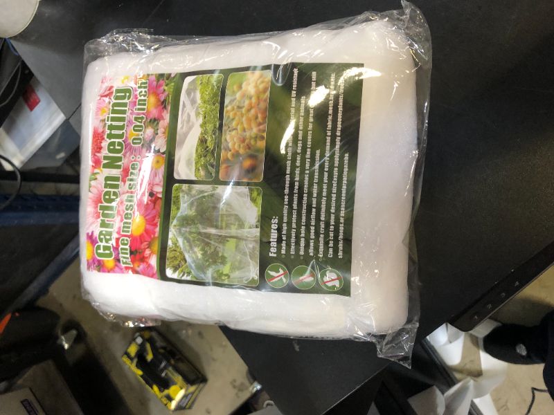 Photo 1 of Garden Netting Fine Mesh(8ft x 33ft), Mosquito Netting, Garden Insect Screen Garden Net Fruit Tree Netting Plant Covers for Vegetable Blueberry Bushes