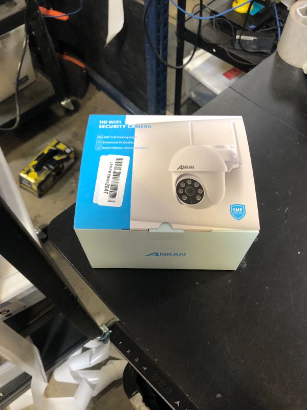 Photo 1 of ANRAN 5MP Security Camera Outdoor, 360°PTZ Auto-Tracking, 2.4/5GHz WiFi Wired Security Camera, Spotlight & Siren, True Night Vision, IP66 Waterproof, Audio, SD & Cloud Storage, 24/7 Recording, Audio