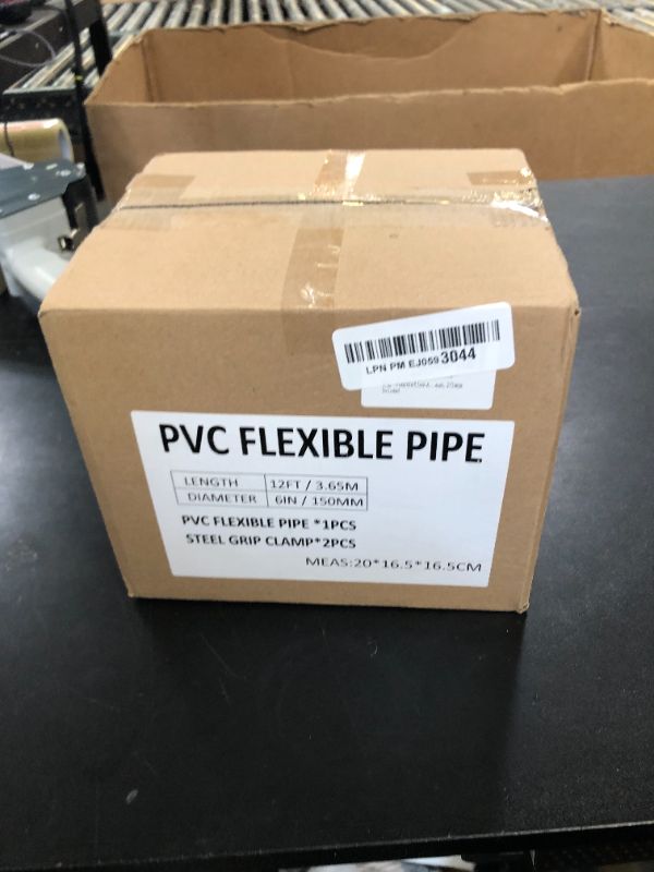 Photo 1 of Flexible 6 Inch Aluminum Ducting -4 Layer Protection Dryer Vent Hose for HVAC Heating Cooling Ventilation and Exhaust, 2 Clamps Included