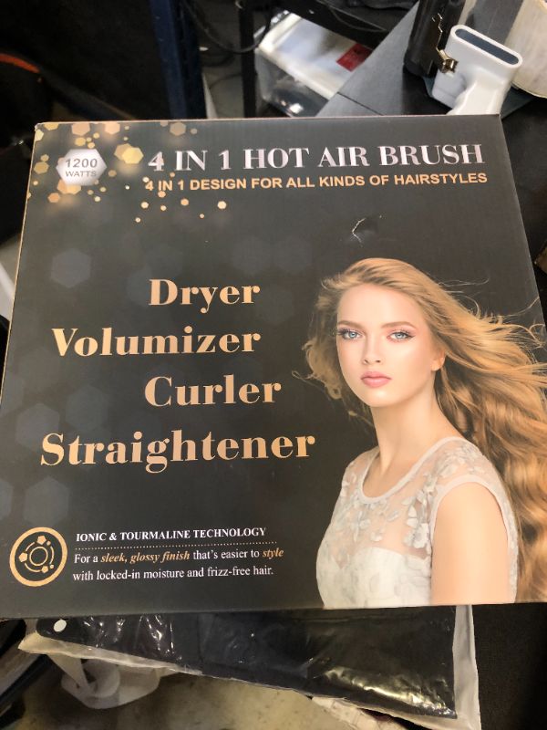 Photo 1 of Hair Dryer Brush, Multifunctional Hot Air Brush with Adjustable Heat Settings for Different Hair Types, Negative Ion Technology & Quick Drying
