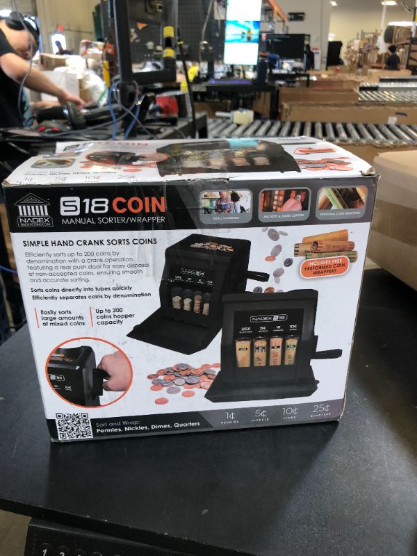 Photo 1 of Nadex S18 Manual Coin Sorter and Wrapper