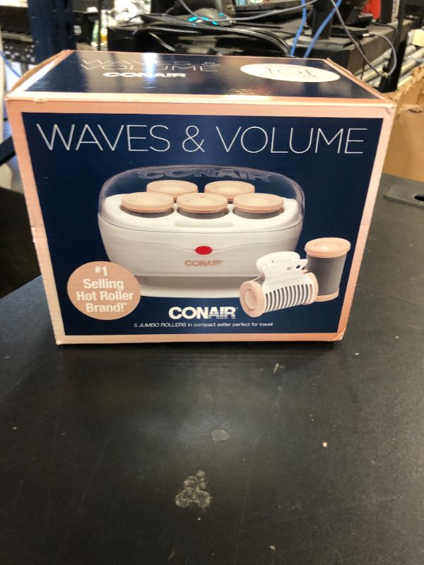 Photo 1 of Conair Double Ceramic Hot Rollers for Long, Medium, and All Hair - Hair Curler - Hair Roller Clips Included - 1 1/2-inch Rollers