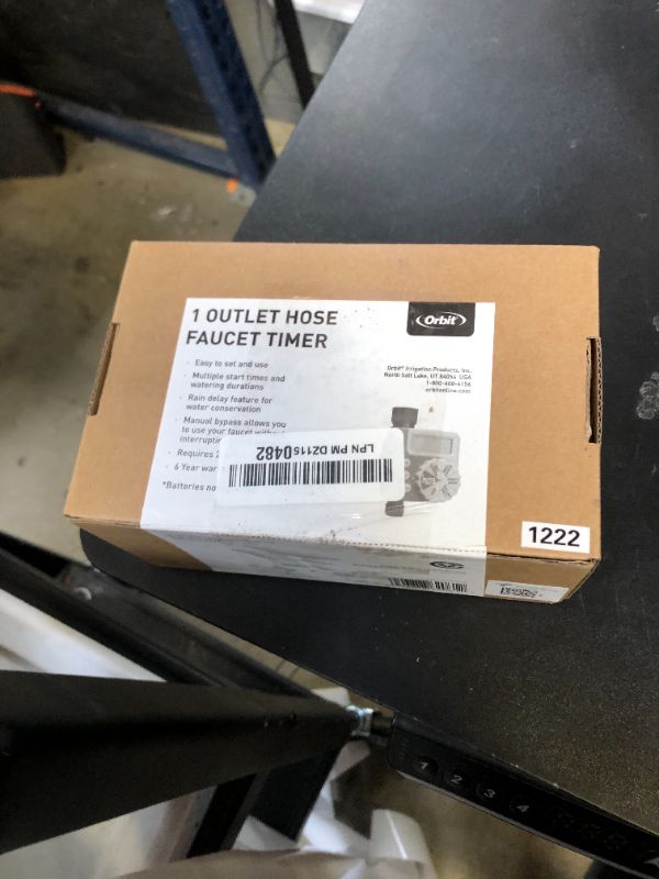 Photo 1 of Orbit Single Outlet Programmable Hose Faucet Timer, Standard Packaging