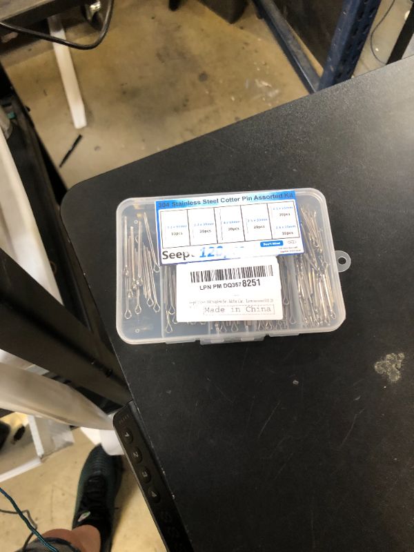 Photo 1 of Seept 120Pcs Cotter Pins 304 Stainless Steel Cotter Pins Assortment Kit Tractor Pin Used for Hitch Pin Lock System, Trucks, Engine Repair in Towing Hitch Clips & Pins