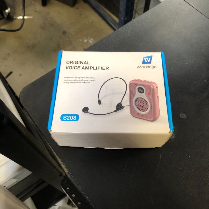 Photo 1 of Mini Voice Amplifier with Headset Microphone Wired Portable Bluetooth Speaker Rechargeable Pa System Personal Amplifier for Teachers, Tour Guides, Coaches, Elders, etc
