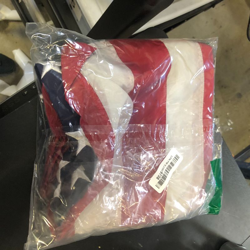 Photo 1 of Annin Flagmakers (2460) SolarGuard Nyl-Glo American Flag, Made in USA, 3 x 5 Feet, Nylon