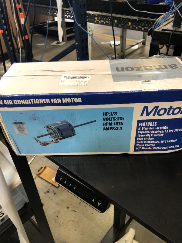 Photo 1 of RV AC Fan Motor Replaces Fasco D1092, 1468-306, 7855MVA-A11U, Y6L457D01L, 1468A3069, 7184-0156 etc, Compatible with Coleman Mach RV Air Conditioner Motor, 1/3 HP, 115 Volts, 1675 RPM, 3-Year Warranty