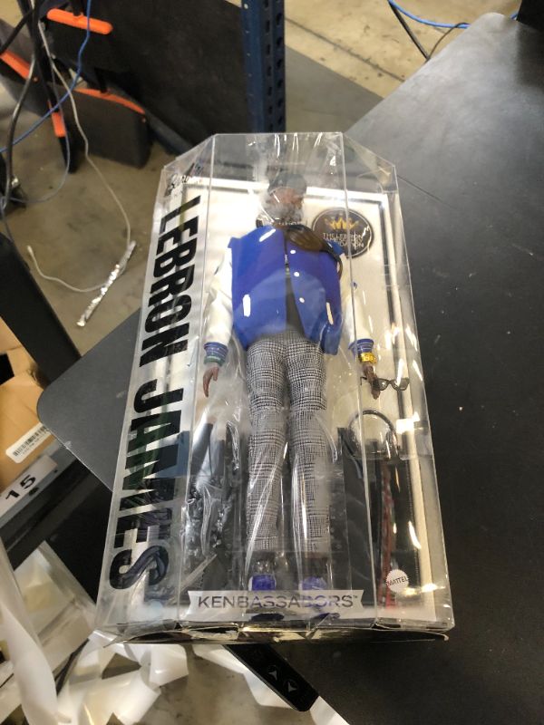 Photo 1 of Barbie Signature Lebron James Kenbassadors Doll Collectible with Varsity Bomber Jacket Outfit & Accessories Including Headphones, Sunglasses, & More
