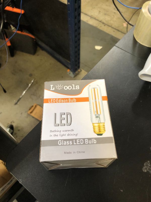 Photo 1 of Dimmable T10 Edison Led Tubular Bulb 3000K Soft White,6W Vintage Led Filament Tube Bulb (60W Equivalent) 600lm, E26 Base Lamp Bulb for Display Cabinet Showcase Piano. (6-Pack.)
