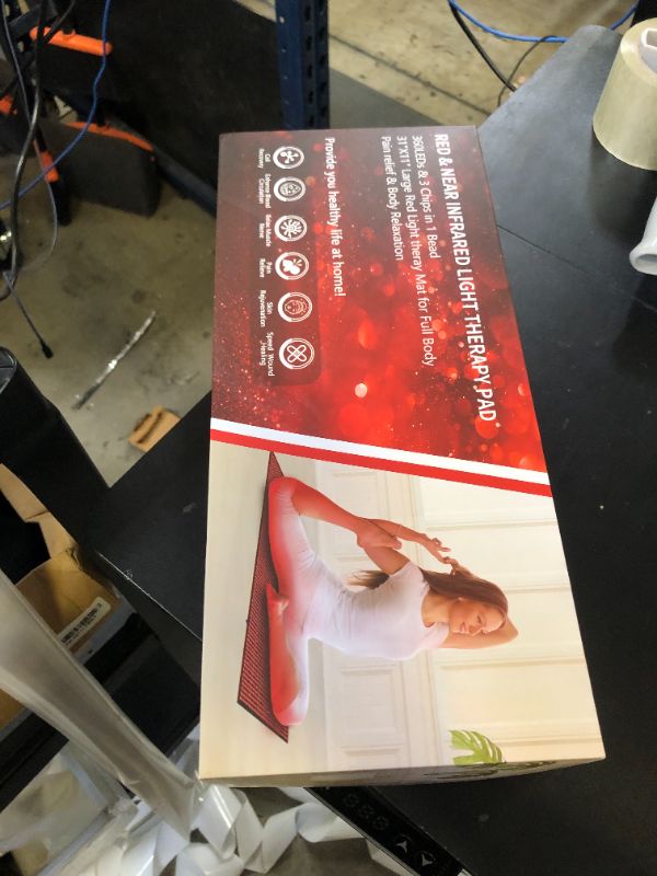 Photo 1 of Red Light Therapy for Body, 31.5" * 11.8" Red Light Therapy Pad, Dual Chip Grade 360 LEDs 660nm & 850nm Infrared Light Therapy for Body Back Waist Shoulder Knee Joint Pain Relief, Gift for Women Men