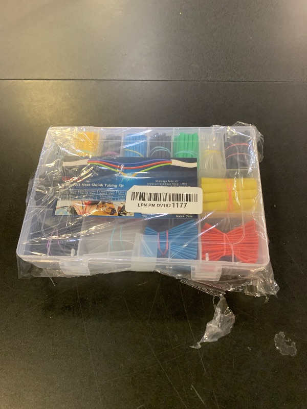 Photo 1 of Ginsco 580 pcs 2:1 Heat Shrink Tubing Kit 6 Colors 11 Sizes Assorted Sleeving Tube Wrap Cable Wire Kit for DIY