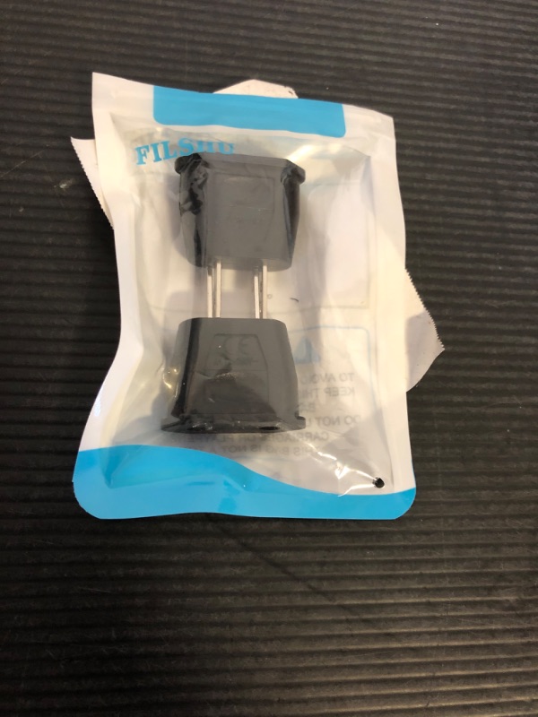 Photo 1 of Socket Plug Adapter Europe EU Euro to US Travel Charger AC Power Converter 2PCS(Black)