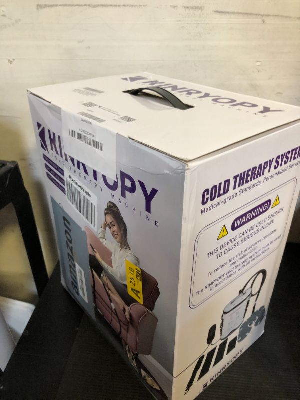 Photo 1 of Cold Therapy Machine with Programmable Timer, Portable Ice Machine for Knee After Surgery, Knee Replacement Recovery System, Cryotherapy Pain Relief w/Compression Pad for,Shoulder, Hip and Ankle