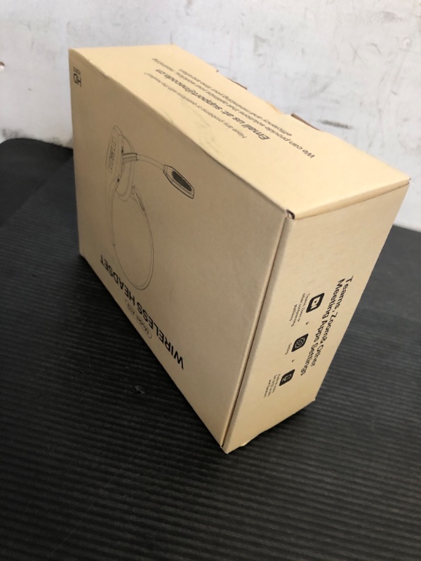 Photo 1 of Trucker Bluetooth Headset, Wireless Headset with Mic, Bluetooth Headsets with Dual Noise Cancelling Microphone & Mute Button, 55Hrs Working Time PC Headsets for Cell Phones, Computer, Truck Driver