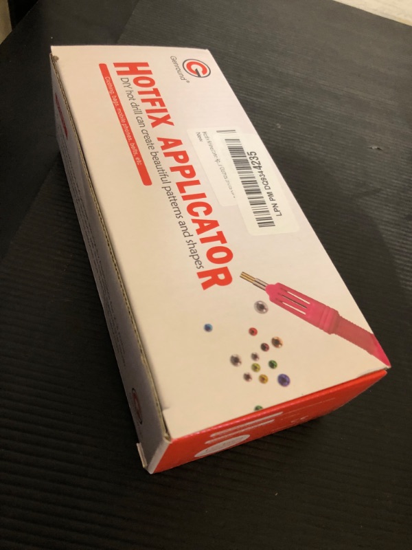 Photo 1 of Hotfix Rhinestone Applicator, Genround Iron-on Hotfix Applicator Tool Wand Tool Set with 2 Boxes of Flat Back Gems Round Crystal Rhinestones/Storage Box/Tweezer/Gems Picking Pen for Clothes Shoes Card